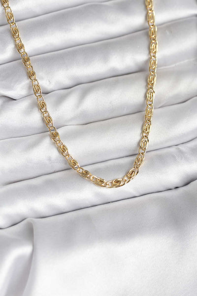 14K Gold Renk Kaplama Zincir Model CM Kadın Kolye TG27BKO10737
