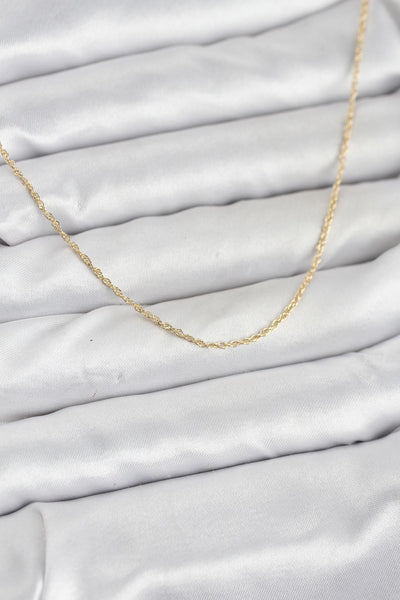 CM 14K Gold Renk Burgu Model 60 cm Kadın Kolye TG27BKO10950