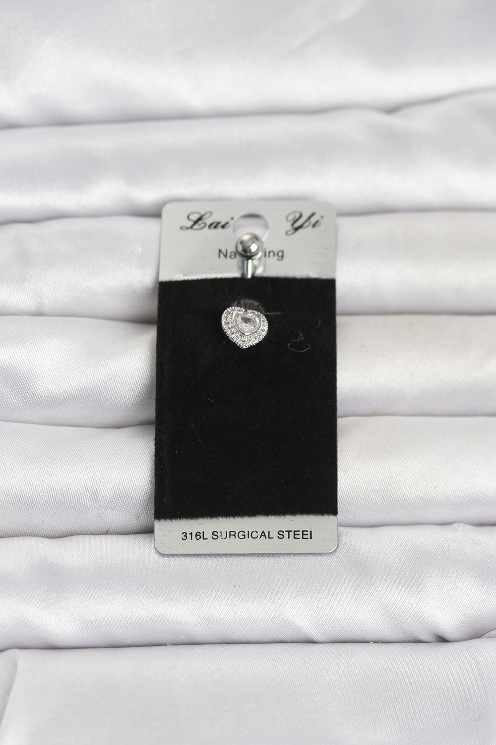 316L Cerrahi Çelik Minimal Kalp Model Göbek Piercing TG27PR1399