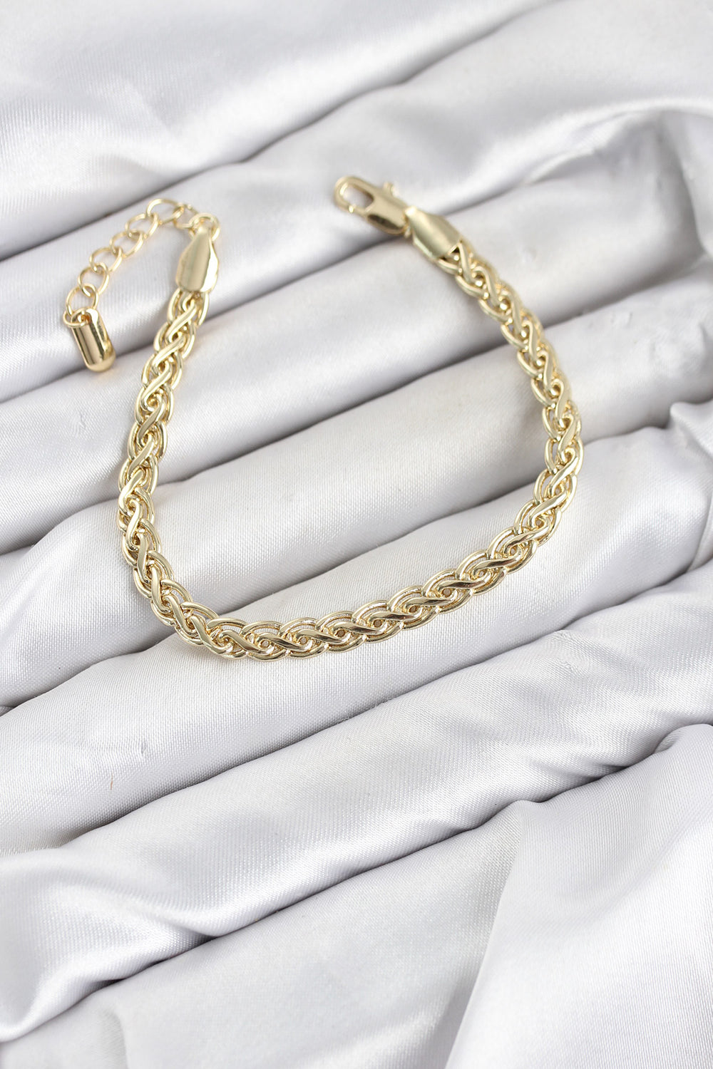 CM Singapur Zincir Model Gold Renk Pirinç Kadın Bileklik TG27BB8593