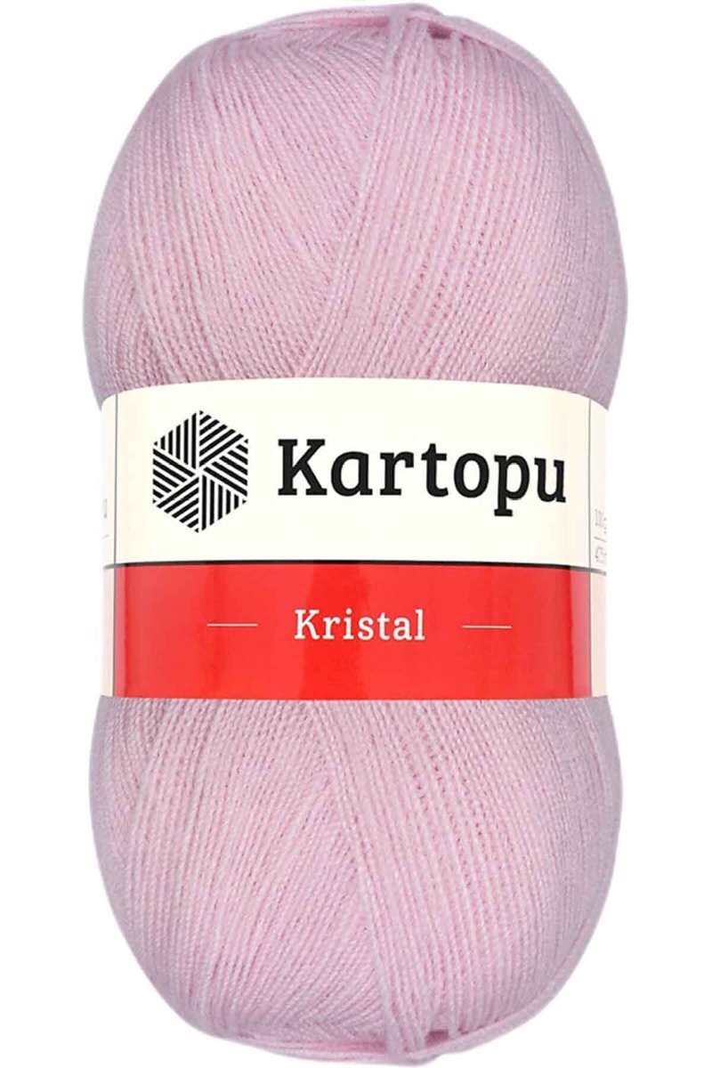 Kristal Çift Katlı El Örgü Lif İpi Açık Pembe K699