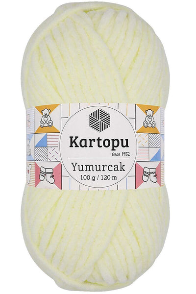 Yumurcak Kadife El Örgü İpi Krem K335