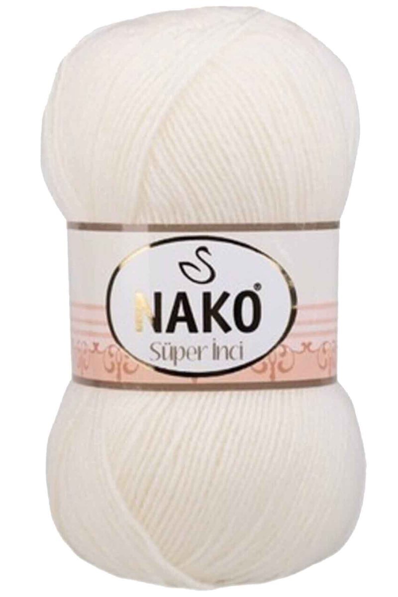 Süper İnci El Örgü İpi 100 gr Ekru 300