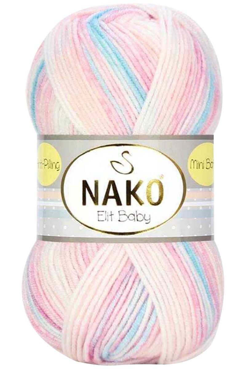 Elit Baby Mini Batik Bebe El Örgü İpi Pembe Turkuaz 32431
