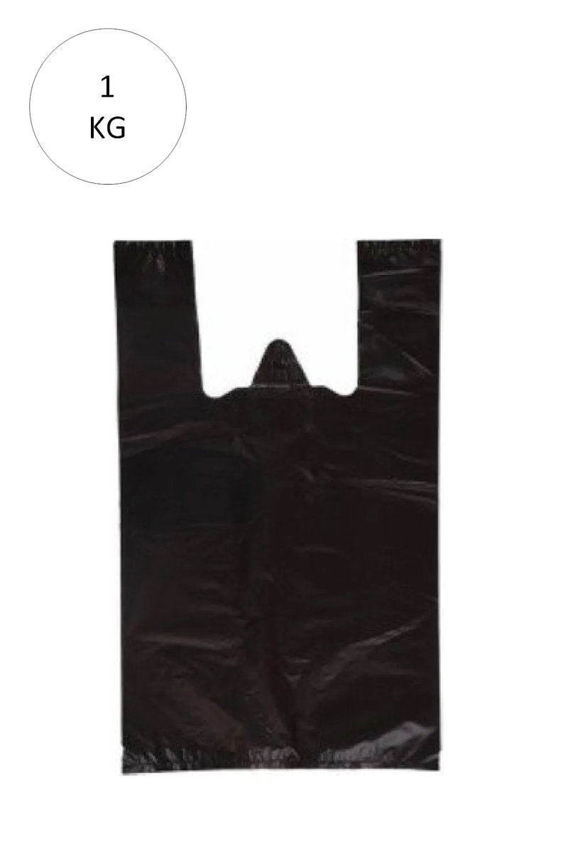 Siyah Atlet Poşet Büyük Boy 50x90 cm Takriben 12 Adet 1 Kg