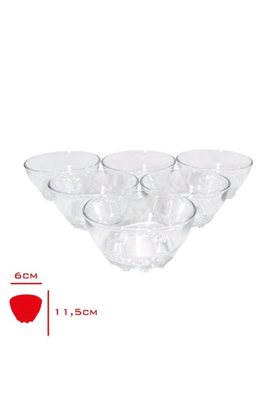 Turkey Bowl Cam Kase 6 Lı 6x11,5 Cm - 82641