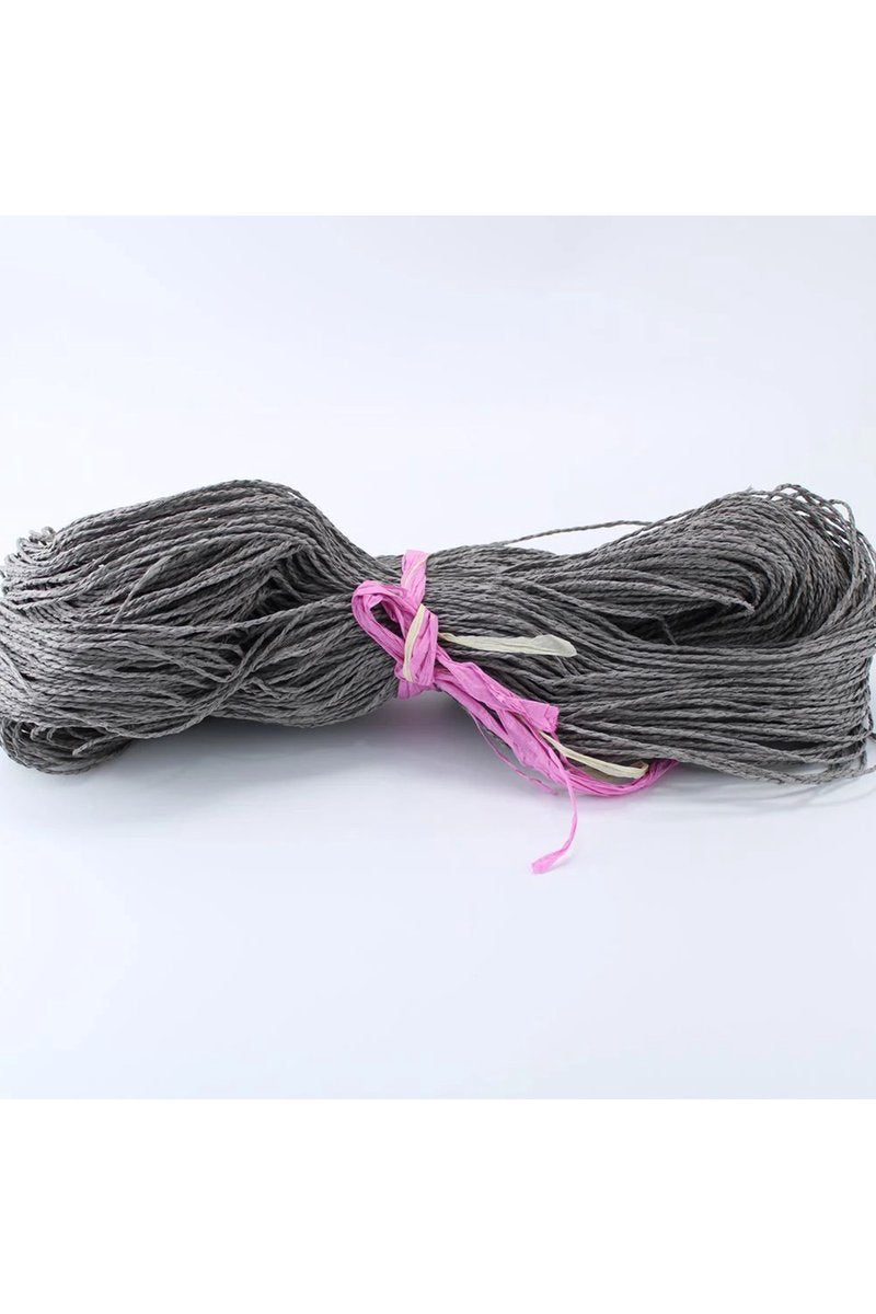Koyu Gri Renk Çile Kağıt İp Çanta Ipi Supla Ipi No:53 - (550-600 gr)