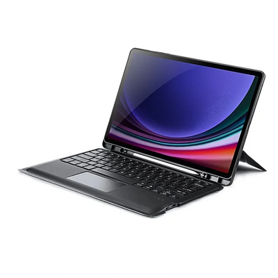 DUX Ducıs Samsung Galaxy Tab S9 + Ayrılabilir Bluetooth Klavye Touchpad PU Deri Kılıf
