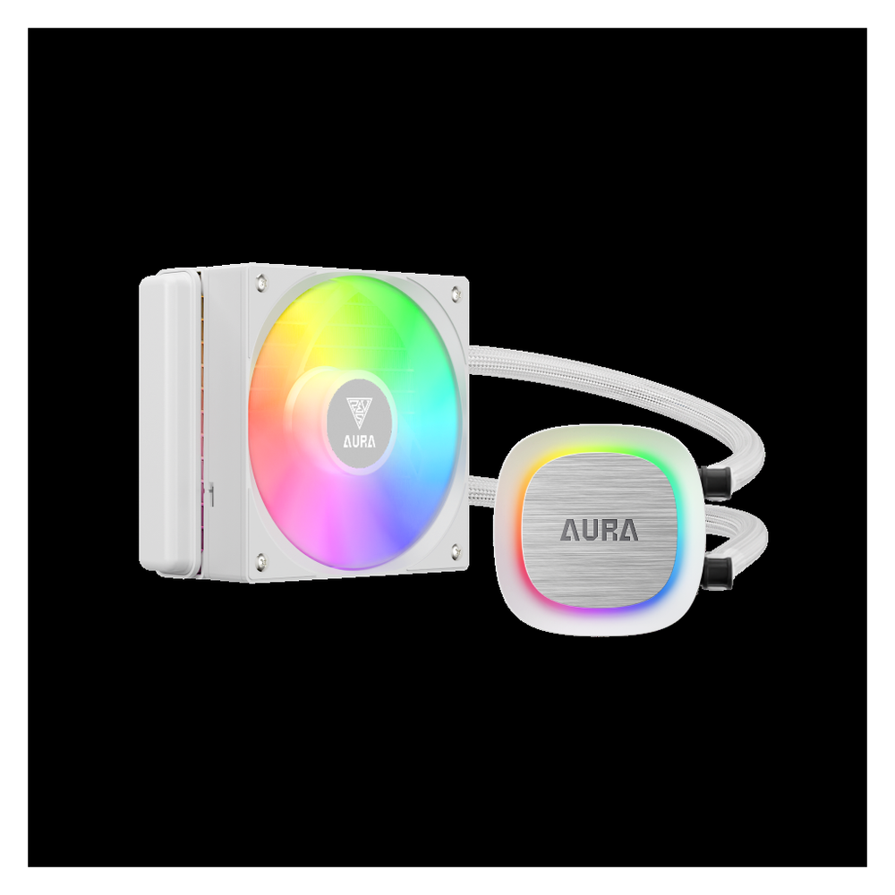 Gamdias Gamdıas Aura GL120 V2 WH White Edition 120mm RGB 1 Fanlı CPU Sıvı Soğutma(1923)