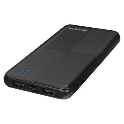 S-Link S-Lınk IP-G12N Siyah 10.000mAh 2xUSB 1xMicro USB 1xType-C 4 LED Göstergeli PowerBank(1923)