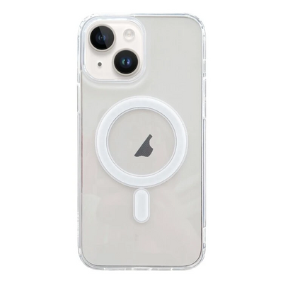Ally iPhone 15 Plus Magsafe Uyumlu Manyetik Şeffaf Silikon Kılıf