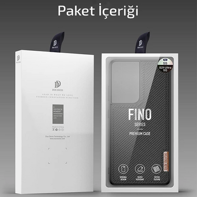 Dux Ducis Sm Galaxy S21 Ultra Kılıf Fino Series Premium Arka Koruma Kılıf