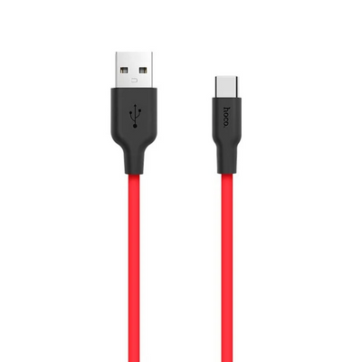 Hoco X21 USB to Type-C 3A Silikon Hızlı Şarj ve Data Kablosu