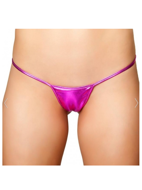 Büyük Beden Fantazi Pembe Lame Stirng - Tanga TG271287-B