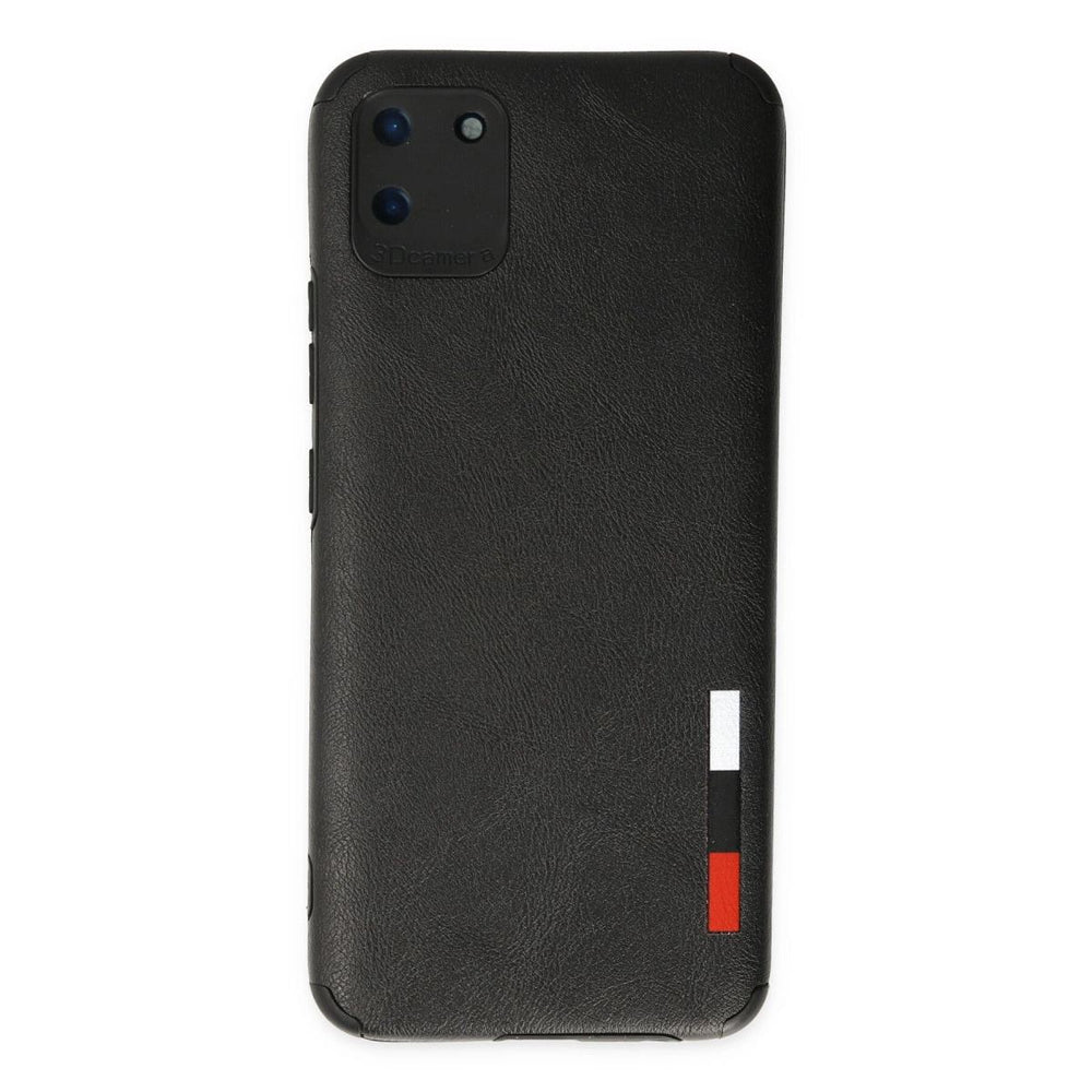 Realme C11 Kılıf Loop Deri Silikon - Siyah