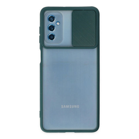 Samsung Galaxy M52 5g Kılıf Palm Buzlu Kamera Sürgülü Silikon