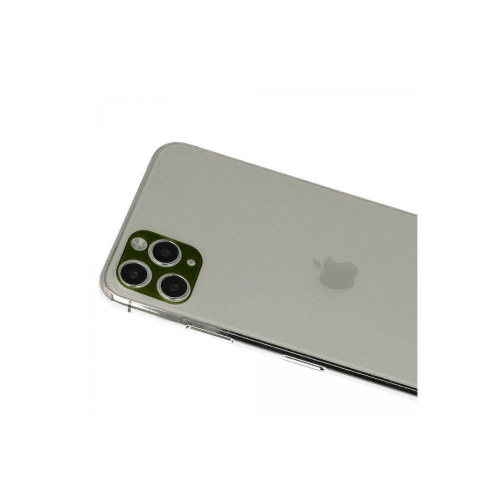 Apple İphone 11 Pro Max Rainbow Kamera Lens Koruma Cam - Yeşil