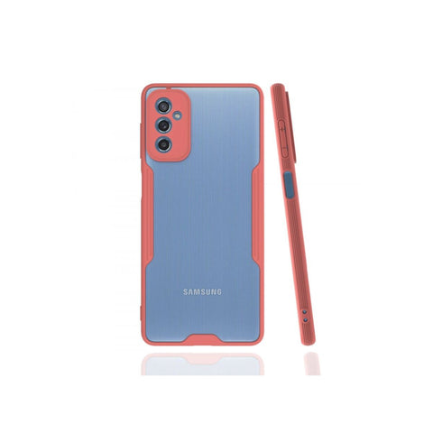 Samsung Galaxy M52 5g Kılıf Platin Silikon - Pembe