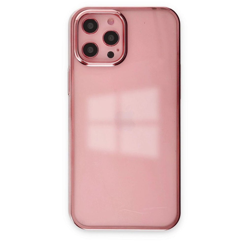 Apple İphone 12 Pro Max Kılıf Element Silikon - Pembe