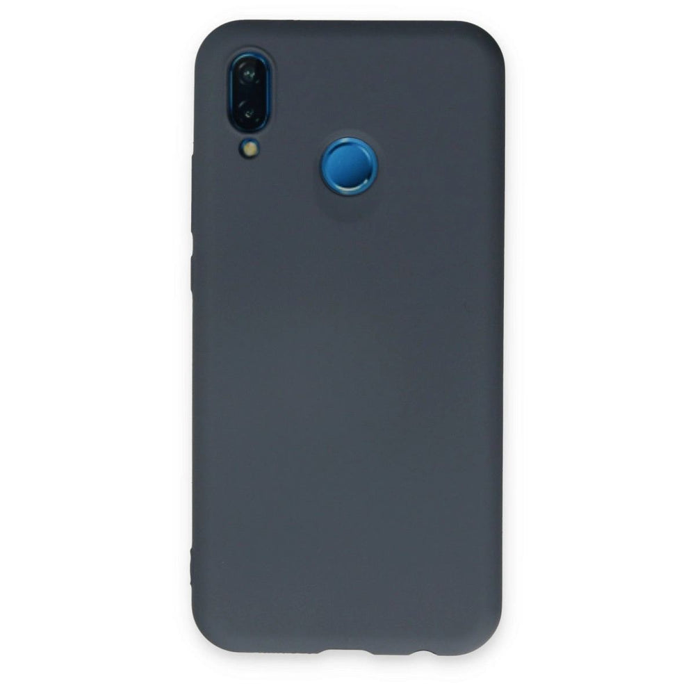 Huawei P20 Lite Kılıf Nano İçi Kadife Silikon - Gri