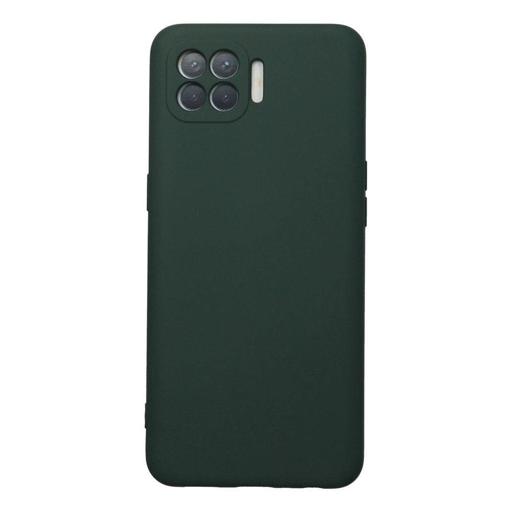 Oppo Reno 4 Lite Kılıf Nano İçi Kadife Silikon - Koyu Yeşil