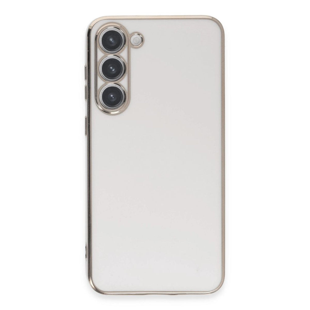 Samsung Galaxy S23 Kılıf Volet Silikon - Beyaz