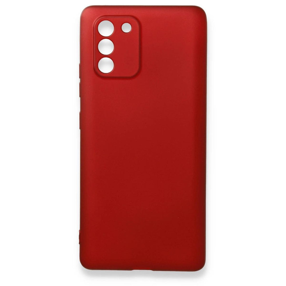 Samsung Galaxy A91 / S10 Lite Kılıf First Silikon - Bordo