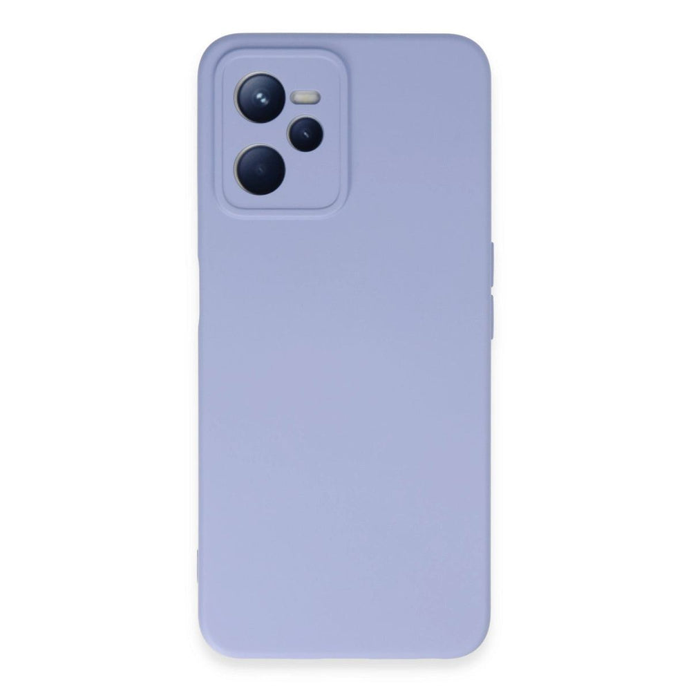 Realme C35 Kılıf Nano İçi Kadife Silikon - Lila