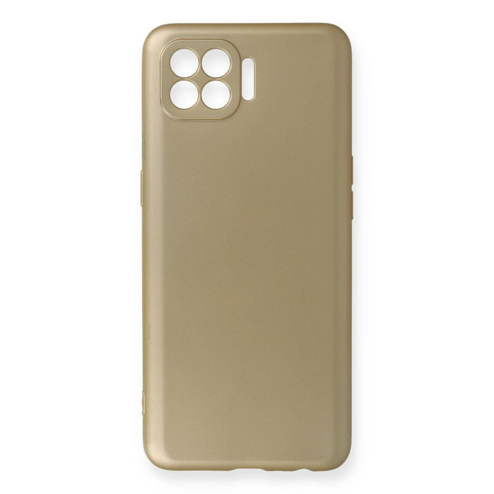 Oppo Reno 4 Lite Kılıf First Silikon - Gold