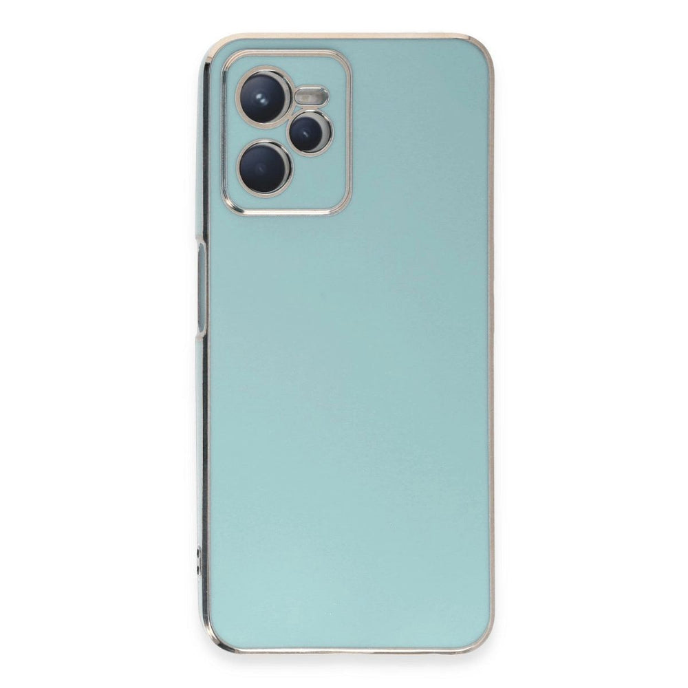 Realme C35 Kılıf Volet Silikon - Açık Yeşil