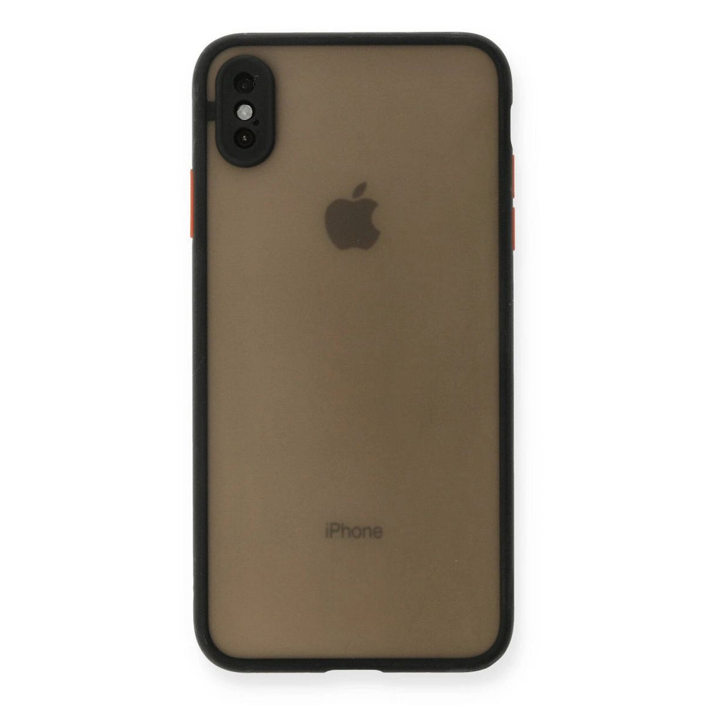 Apple İphone Xs Max Kılıf Montreal Silikon Kapak - Siyah