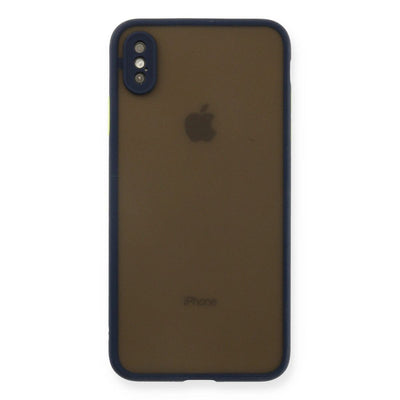 Apple İphone Xs Max Kılıf Montreal Silikon Kapak - Lacivert