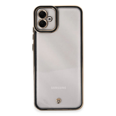 Samsung Galaxy A04e Kılıf Liva Lens Silikon - Siyah