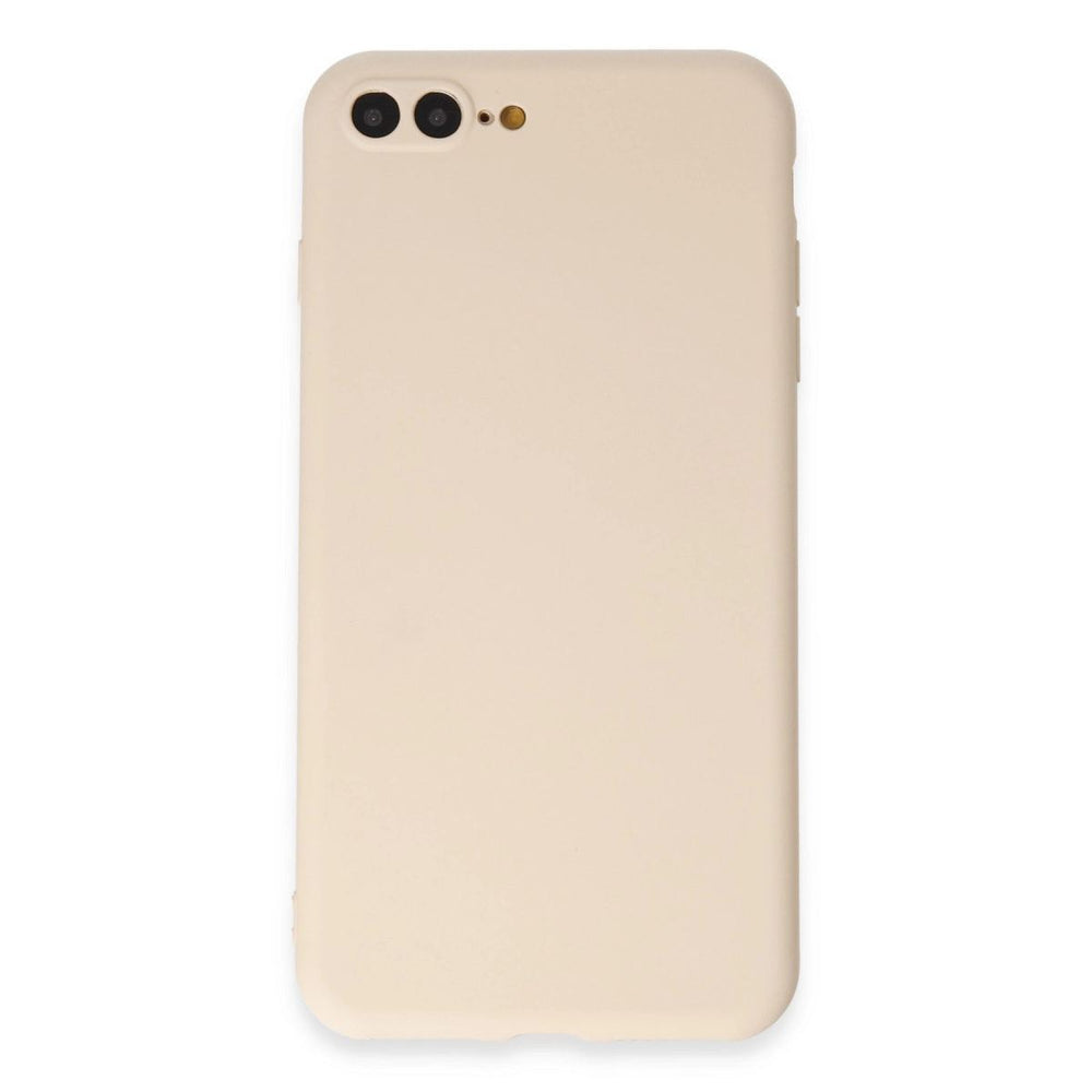 Apple İphone 7 Plus Kılıf First Silikon - Krem