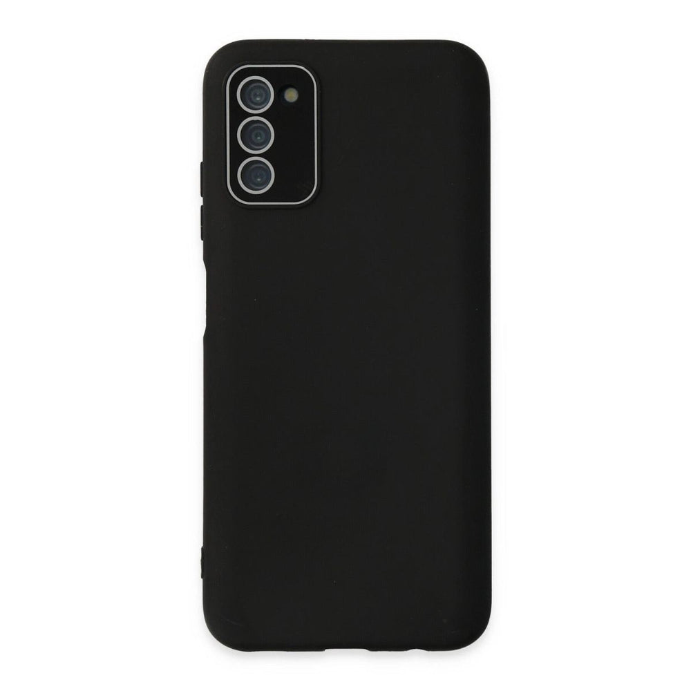Samsung Galaxy A03s Kılıf Lansman Glass Kapak - Siyah