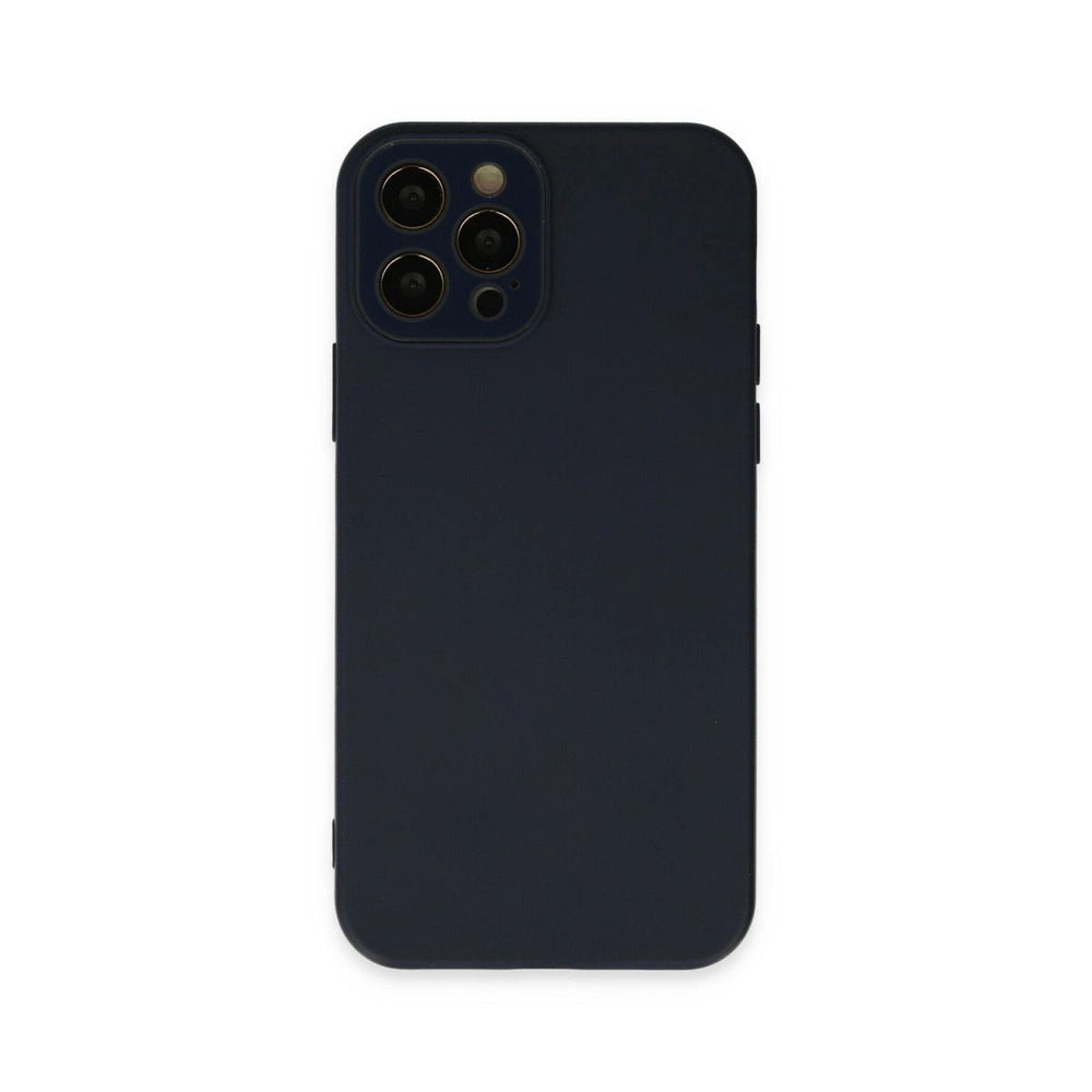 Apple İphone 12 Pro Kılıf Lansman Glass Kapak - Lacivert