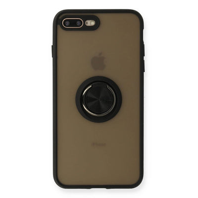 Apple İphone 7 Plus Kılıf Montreal Yüzüklü Silikon Kapak