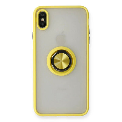 Apple İphone X Kılıf Montreal Yüzüklü Silikon Kapak