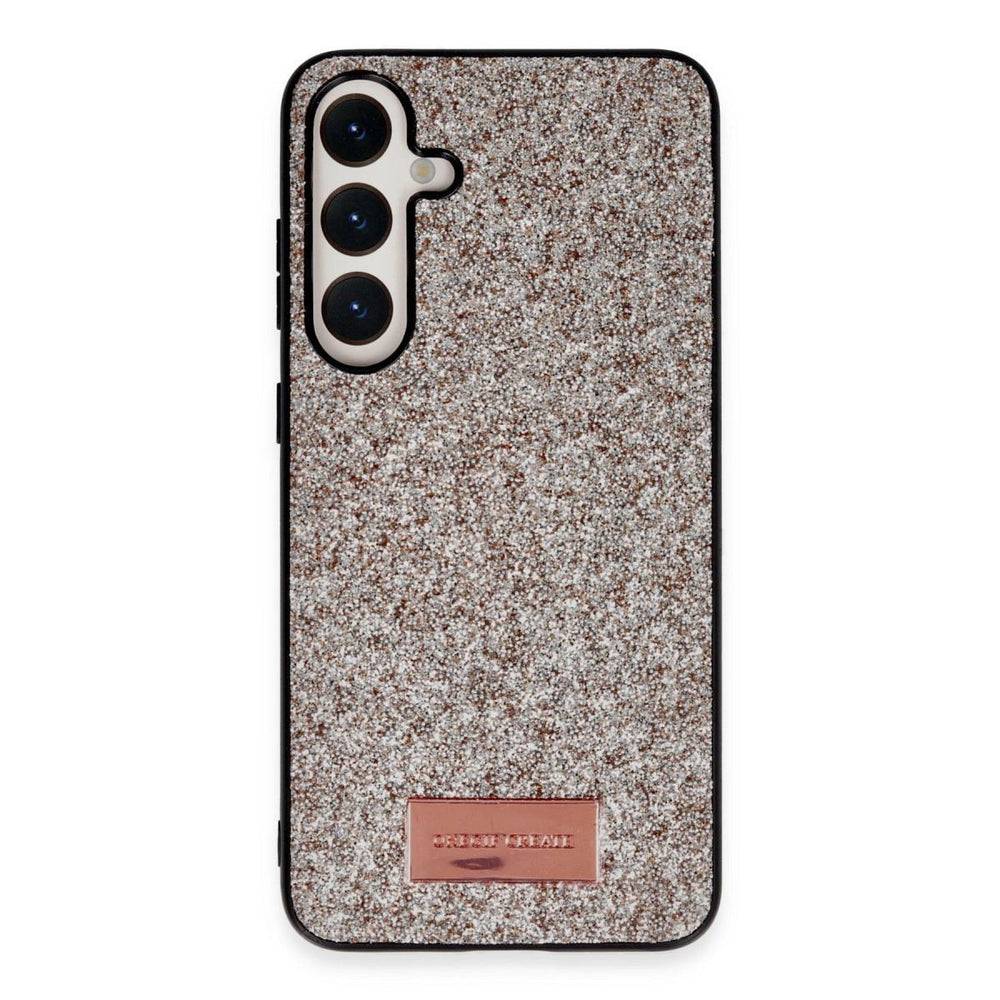 Onegif Samsung Galaxy A55 5g Bright Simli Kapak - Gold