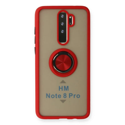 Xiaomi Redmi Note 8 Pro Kılıf Montreal Yüzüklü Silikon Kapak