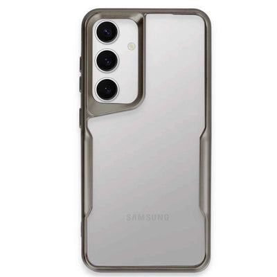 Samsung Galaxy S24 Kılıf Boyi Silikon Kapak - Titan Gri