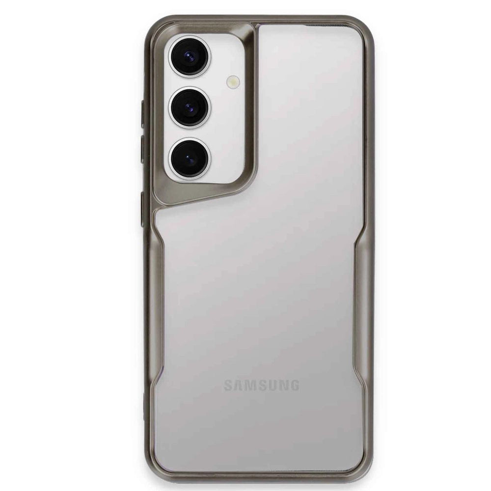 Samsung Galaxy S24 Kılıf Boyi Silikon Kapak - Titan Gri