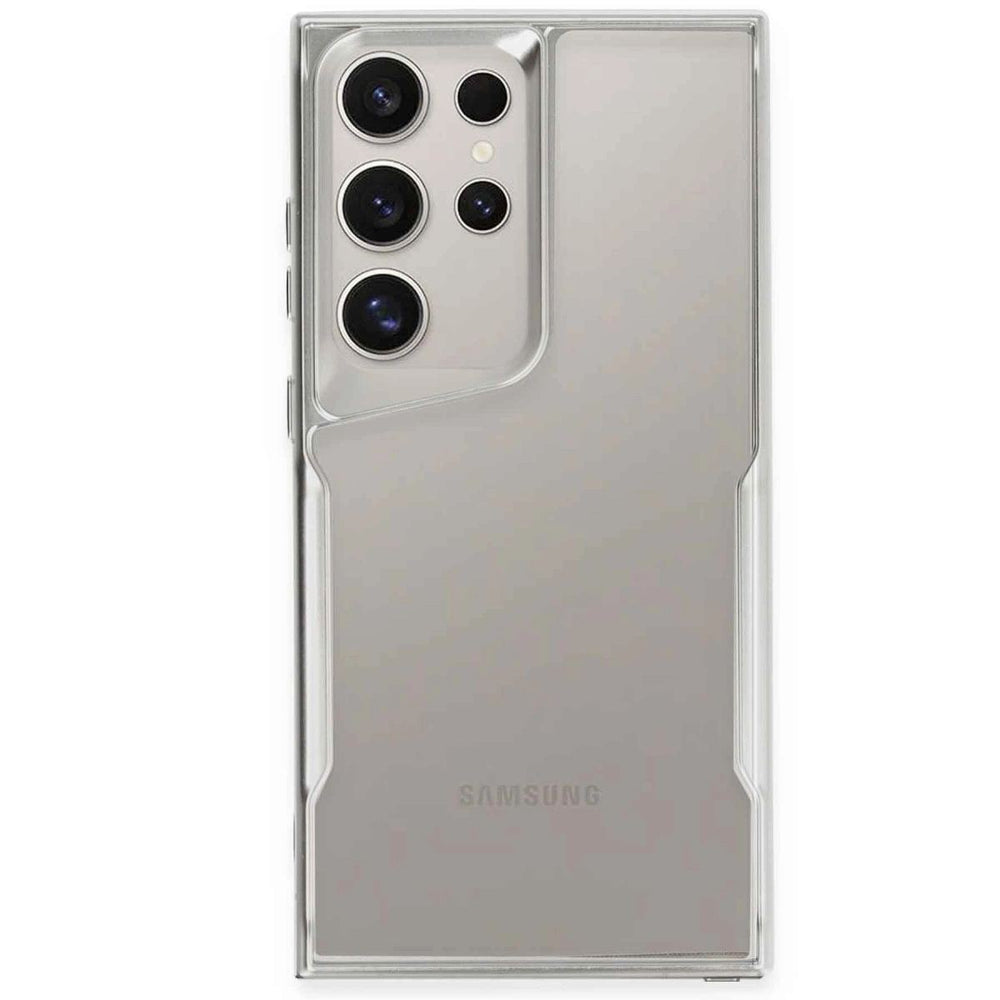 Samsung Galaxy S24 Ultra Kılıf Boyi Silikon Kapak - Gümüş