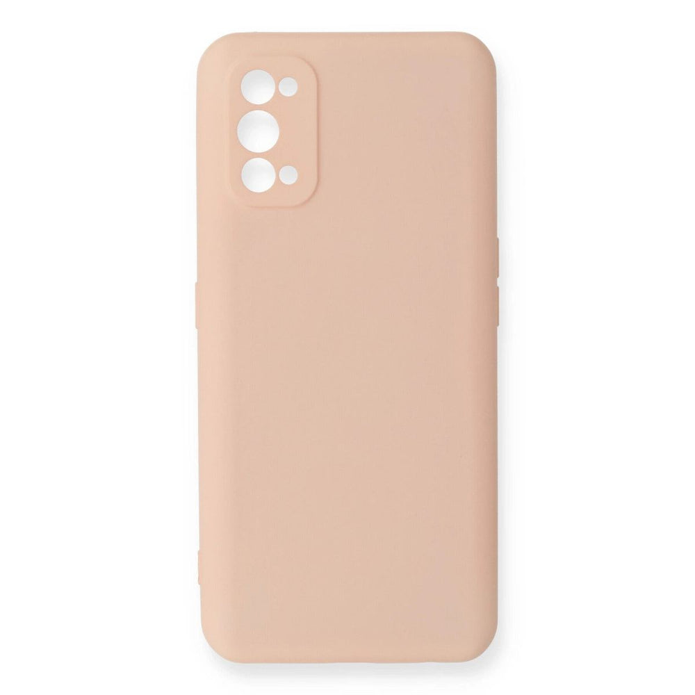 Realme 7 Pro Kılıf Nano İçi Kadife Silikon - Pudra