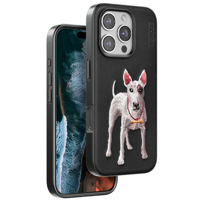 Venco Apple İphone 16 Pro Max Perma Desenli Kapak - Siyah