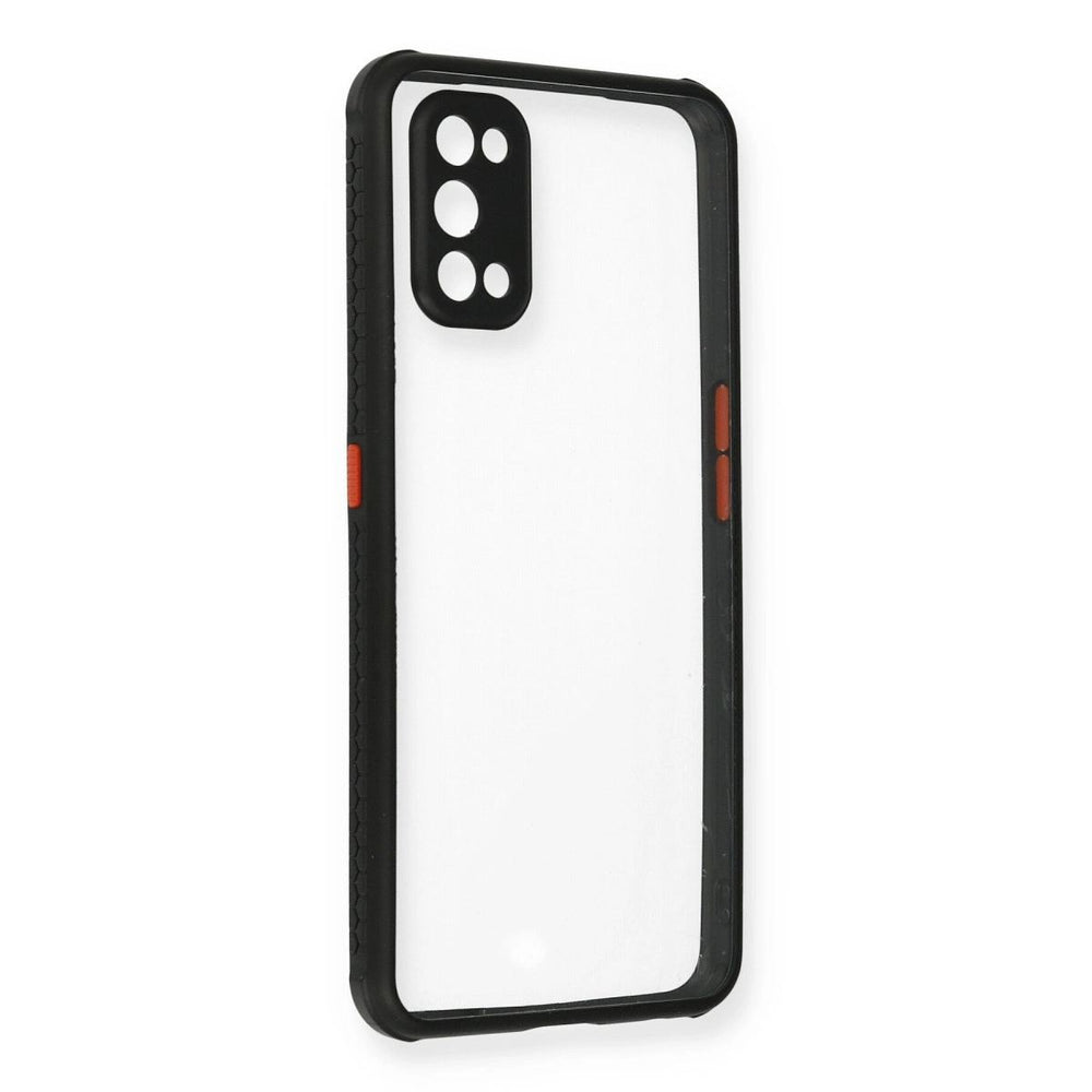 Realme 7 Pro Kılıf Miami Şeffaf Silikon - Siyah