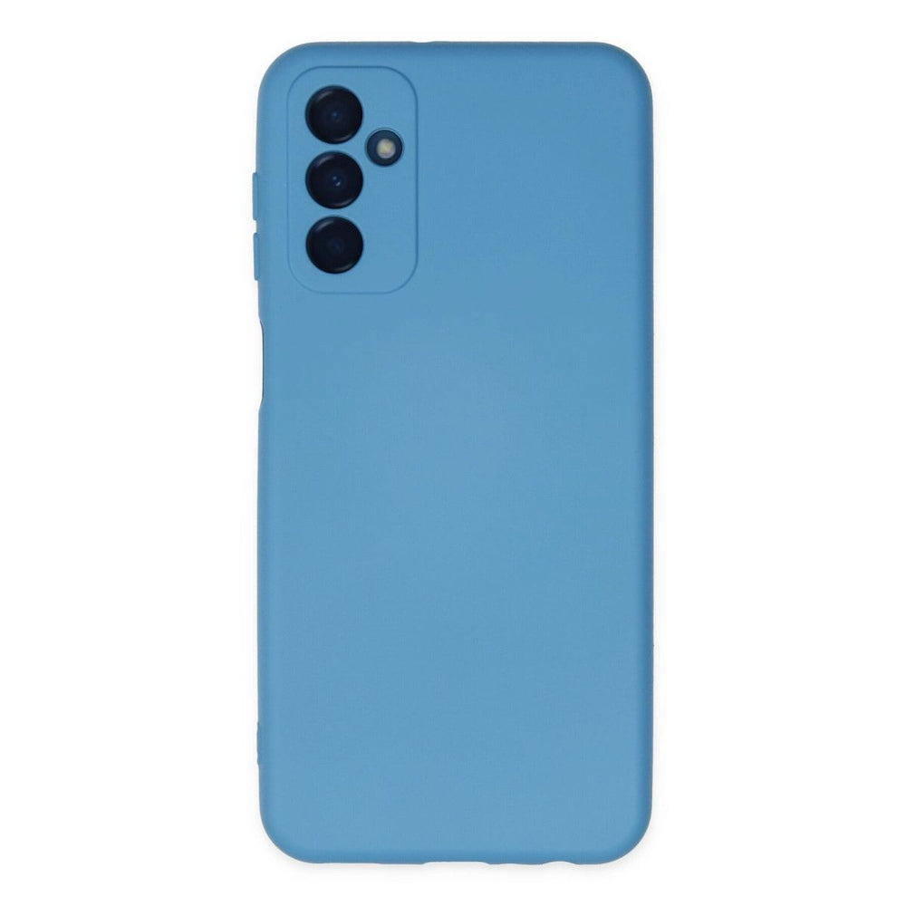 Samsung Galaxy M23 Kılıf Nano İçi Kadife Silikon - Mavi