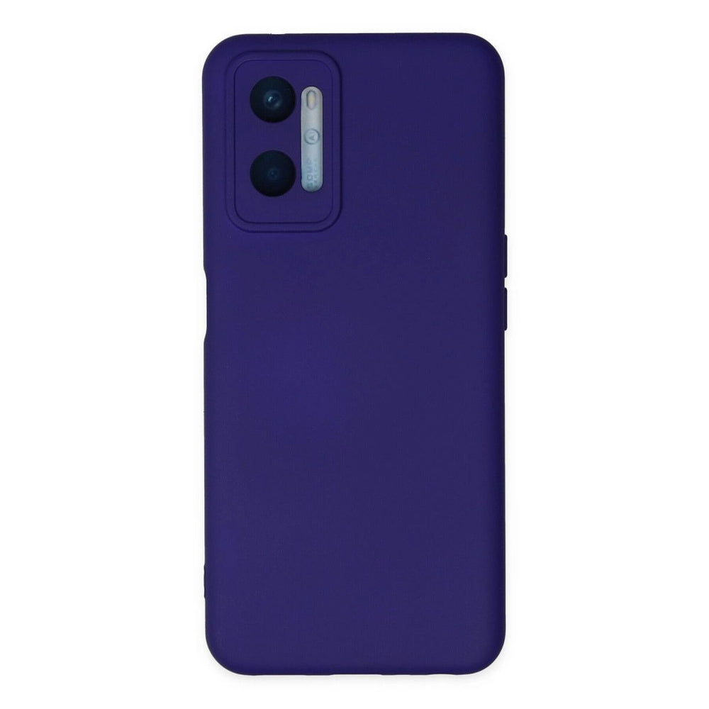 Oppo A96 Kılıf Nano İçi Kadife Silikon - Mor