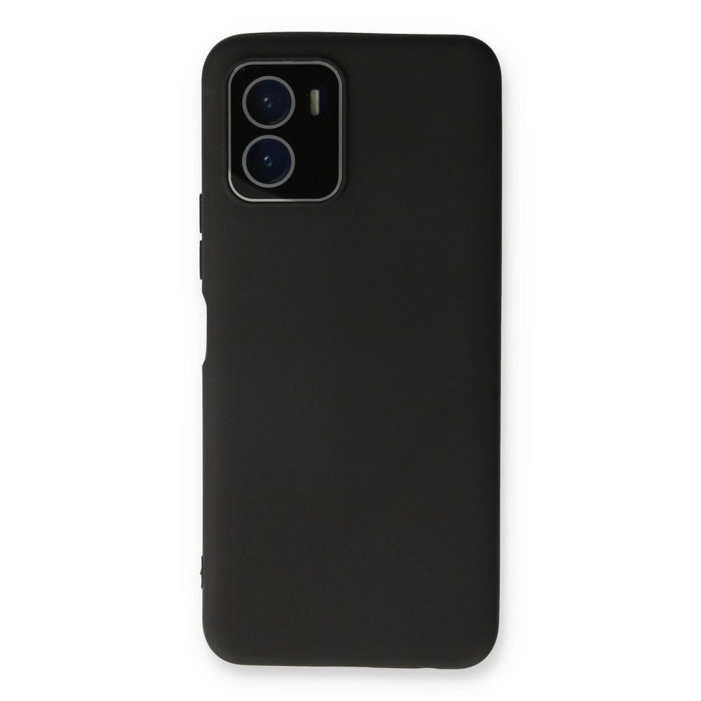 Vivo Y15s Kılıf Lansman Glass Kapak - Siyah