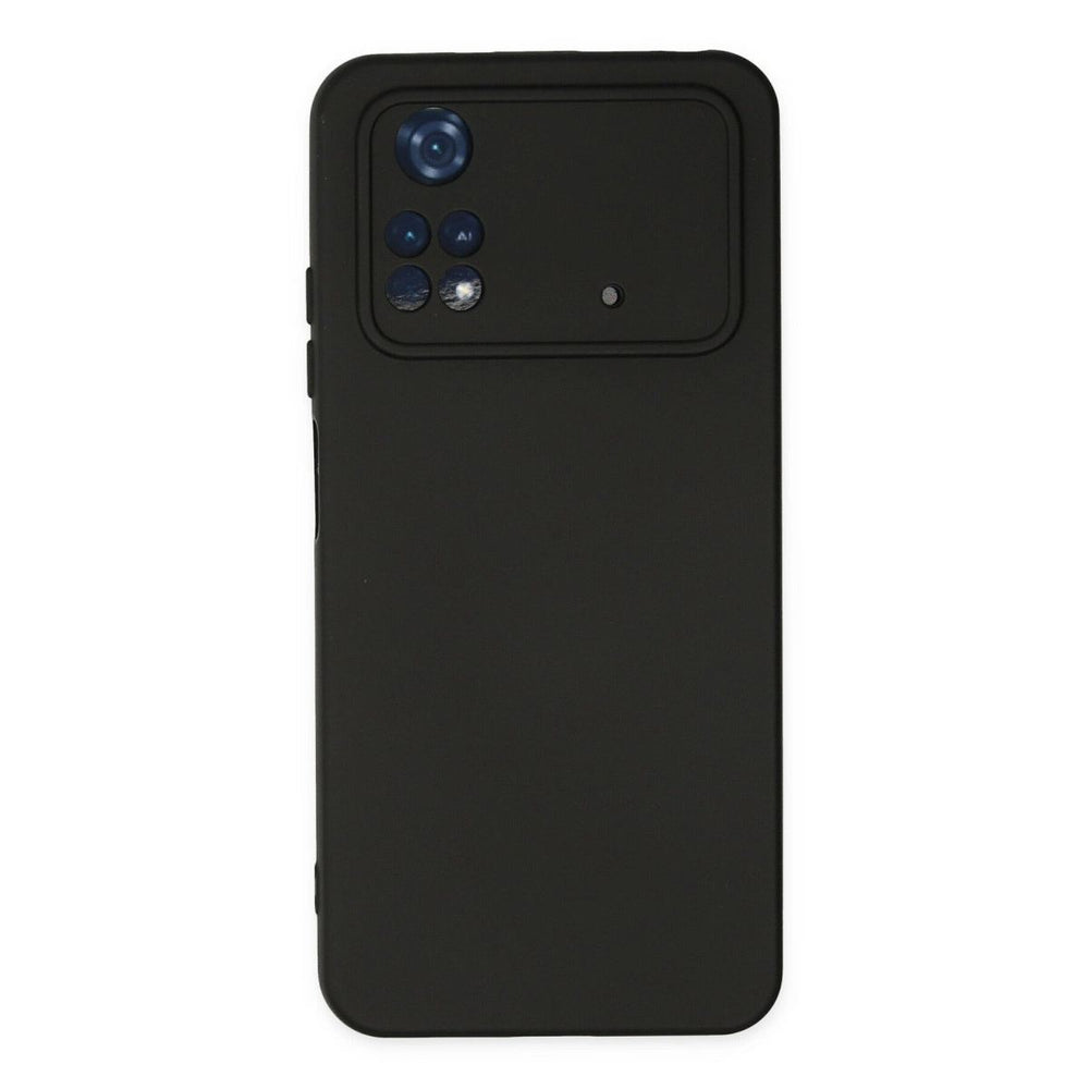Xiaomi Poco M4 Pro 4g Kılıf Nano İçi Kadife Silikon - Siyah